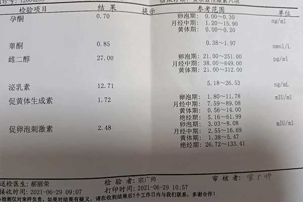 性激素六项看卵巢早衰方法(附标准对照表)